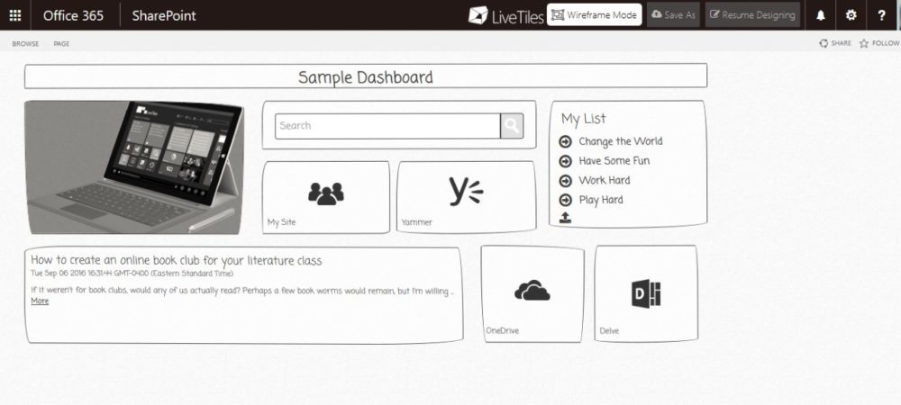 4 Reasons To Create A Sharepoint Wireframe Before You Build Livetiles