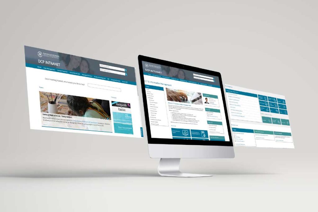 DCP SA intranet screenshots