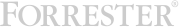 Forrester logo in grey