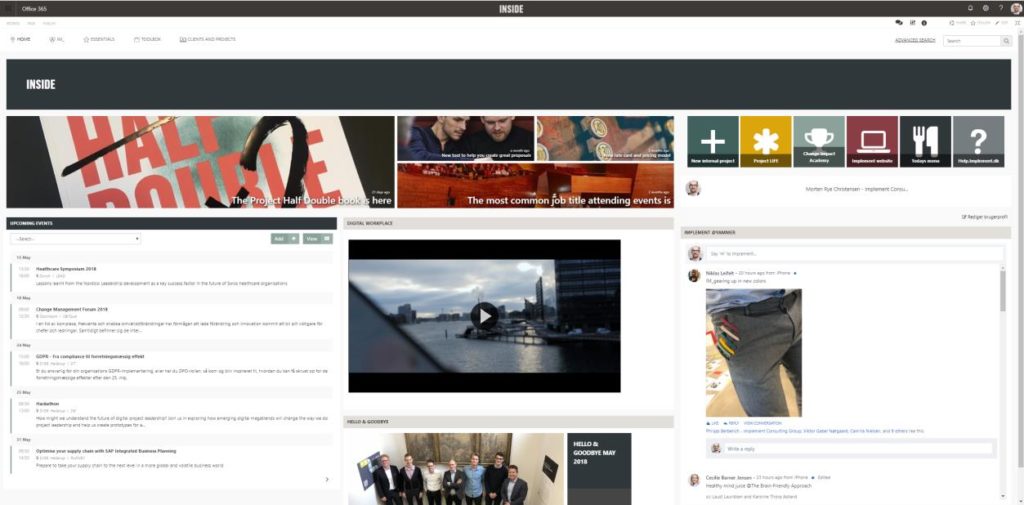 Implement Consulting intranet portal