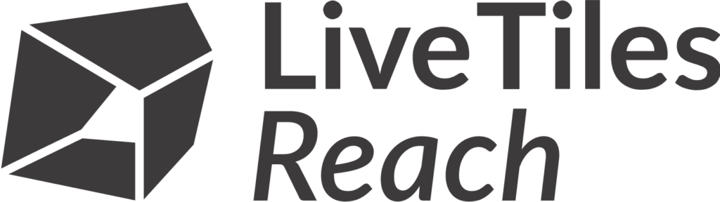 LiveTiles Reach logo in black
