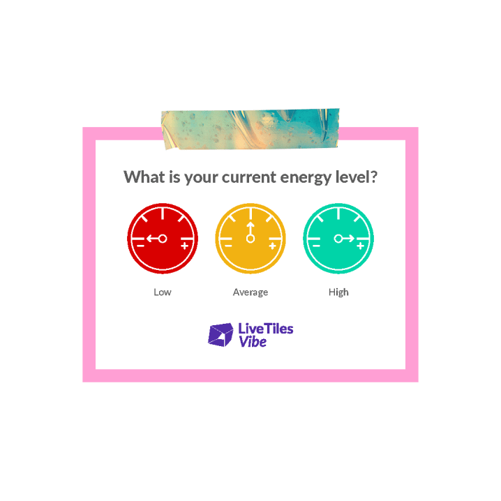 Energy Level Vibe Card