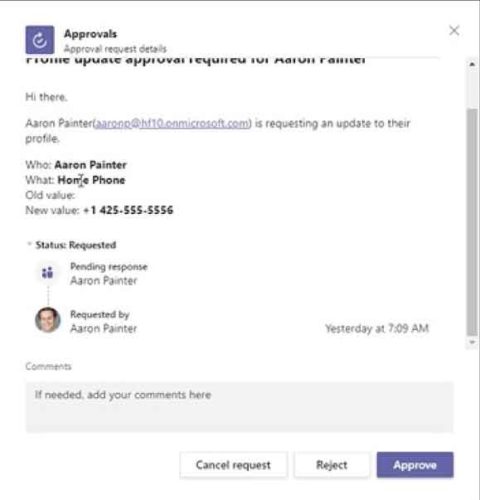 LiveTiles Directory Approval within Microsoft Teams