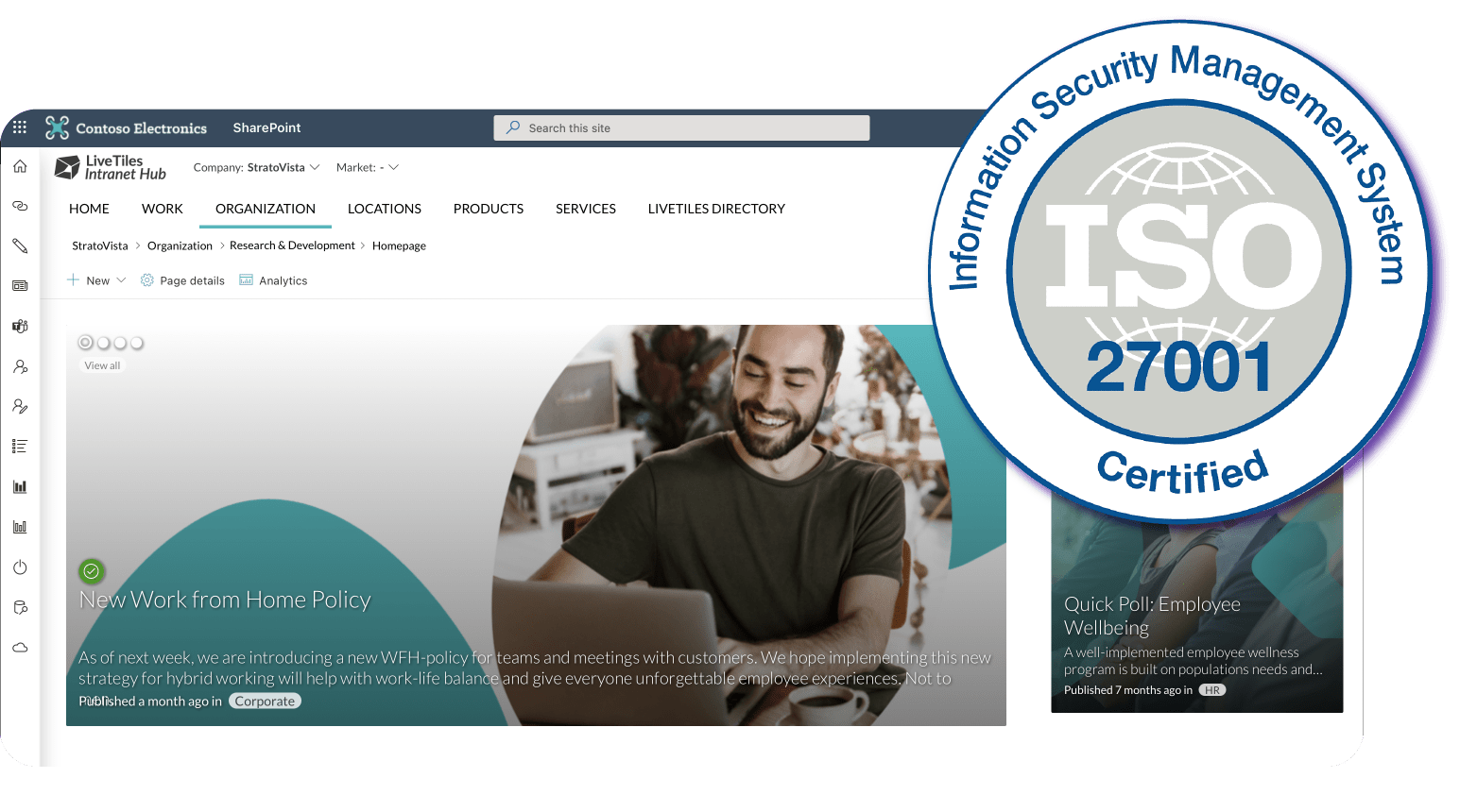 ISO Certified digital workplace