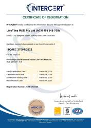 LVT ISO Certificate